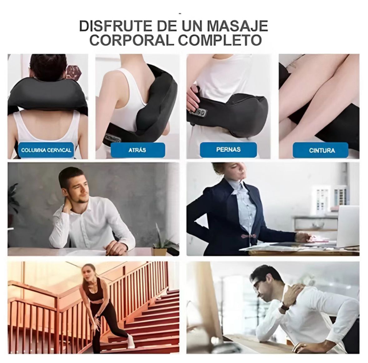 ZenNeck™ | Masajeador Cervical y Lumbar Recargable