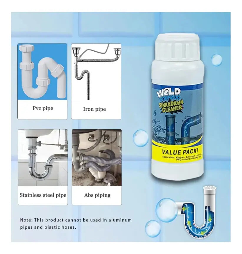 HydroBlast™ | Destapador Enzimático de Cañerías Pack x3