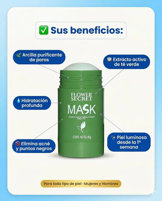 GreenBar™ | Mascarilla Facial Sólida de Té Verde